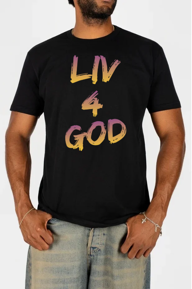 Liv4God Purple/Gold Tee