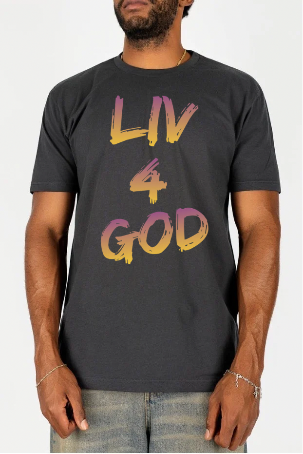 Liv4God Purple/Gold Tee