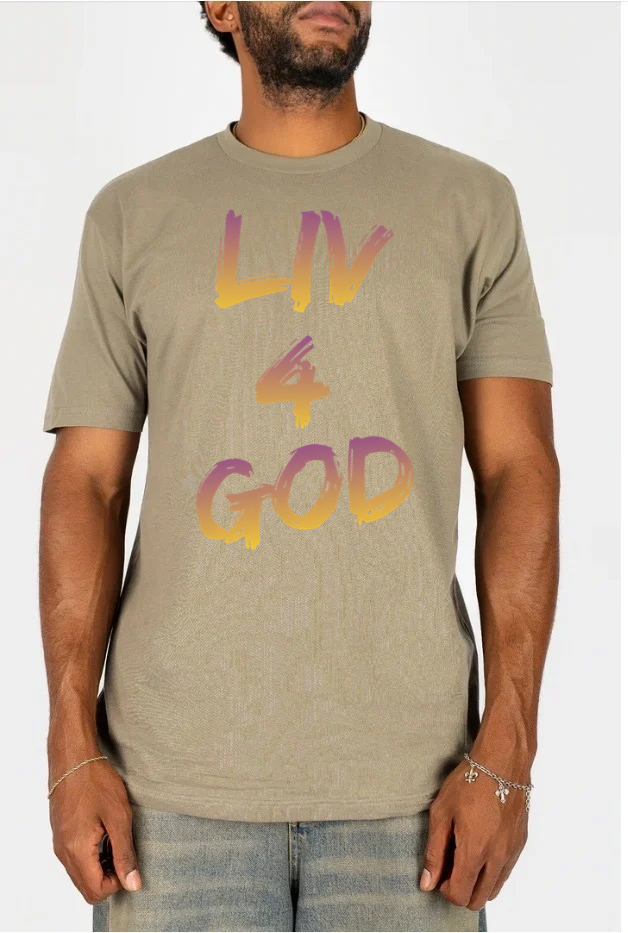 Liv4God Purple/Gold Tee