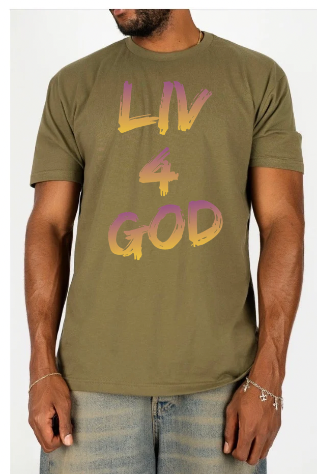 Liv4God Purple/Gold Tee