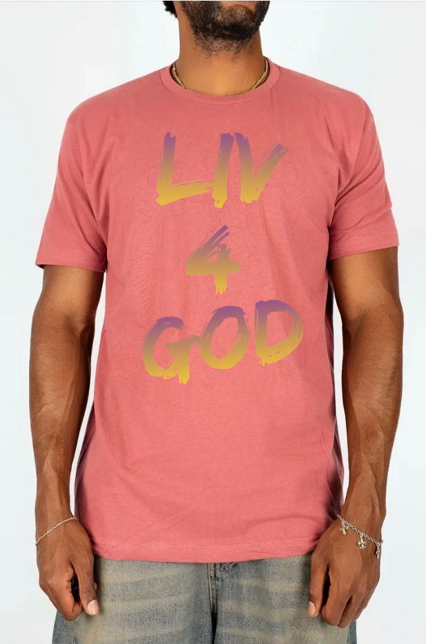 Liv4God Purple/Gold Tee